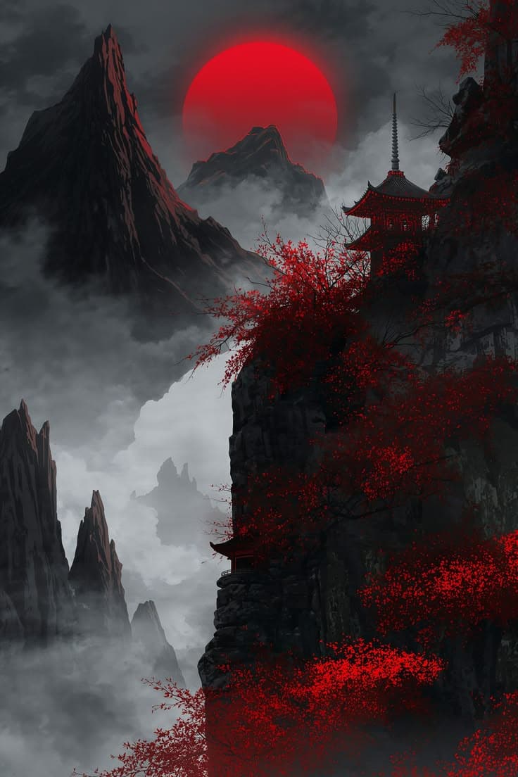 new wallpapers 4k, hd 4k wallpaper, samurai wallpaper, Japanese Wallpaper 4k Desktop, Anime Landscape Wallpaper 4k
