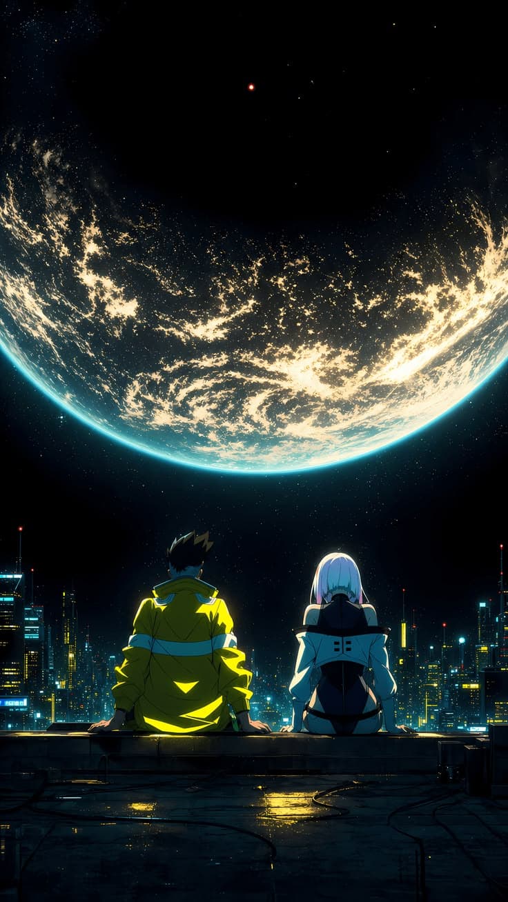 David y Lucy Lucy David Wallpaper, Cyberpunk David X Lucy, Cyberpunk Game Wallpaper, Cyberpunk Wallpaper Edgerunners, Wa