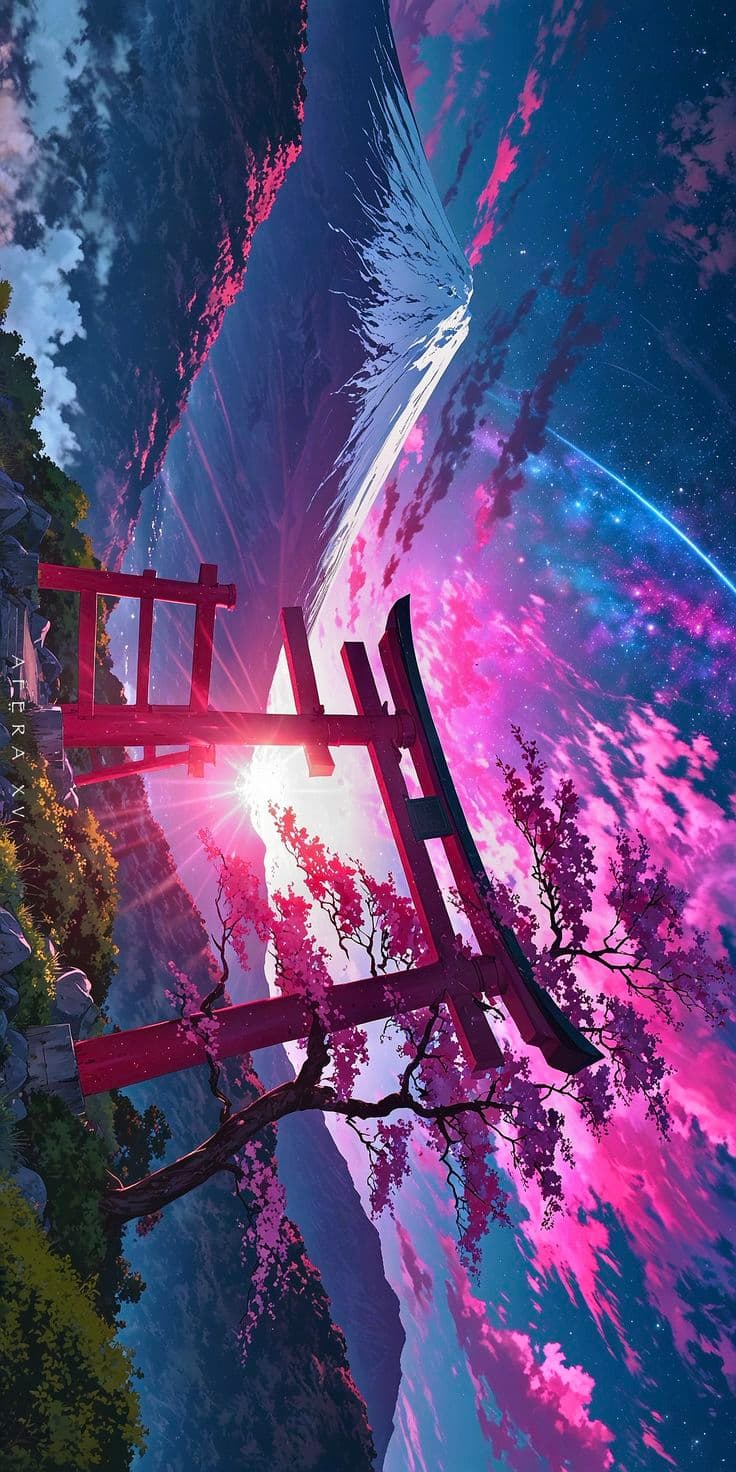 the sky and water with trees in it, as seen from above