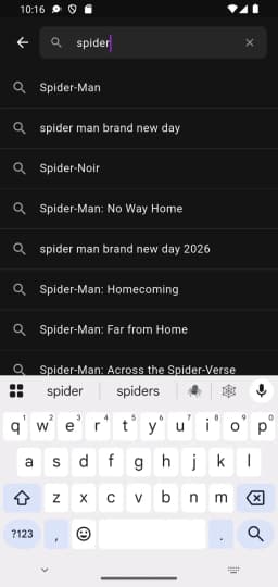 Fast search with instant suggestions